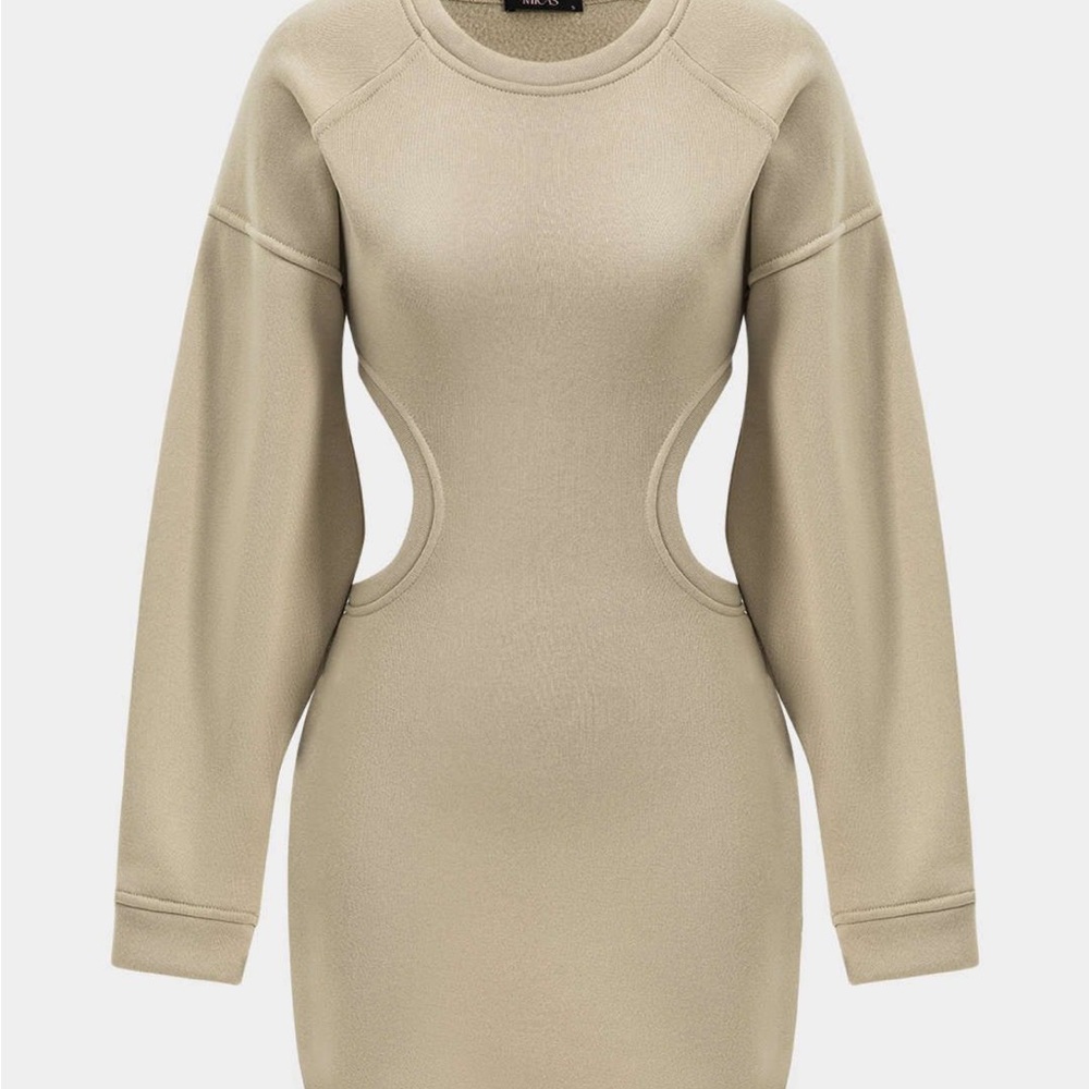 Elegant Beige Women's Dress
